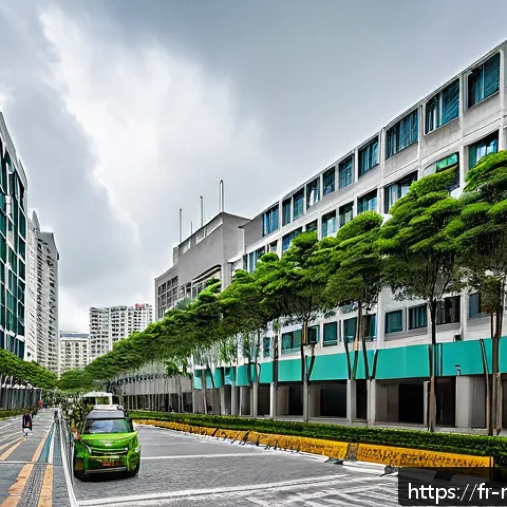 마카오의 자연재해와 예방책 - A modern urban scene in Macao featuring newly constructed public buildings such as hospitals and sch...